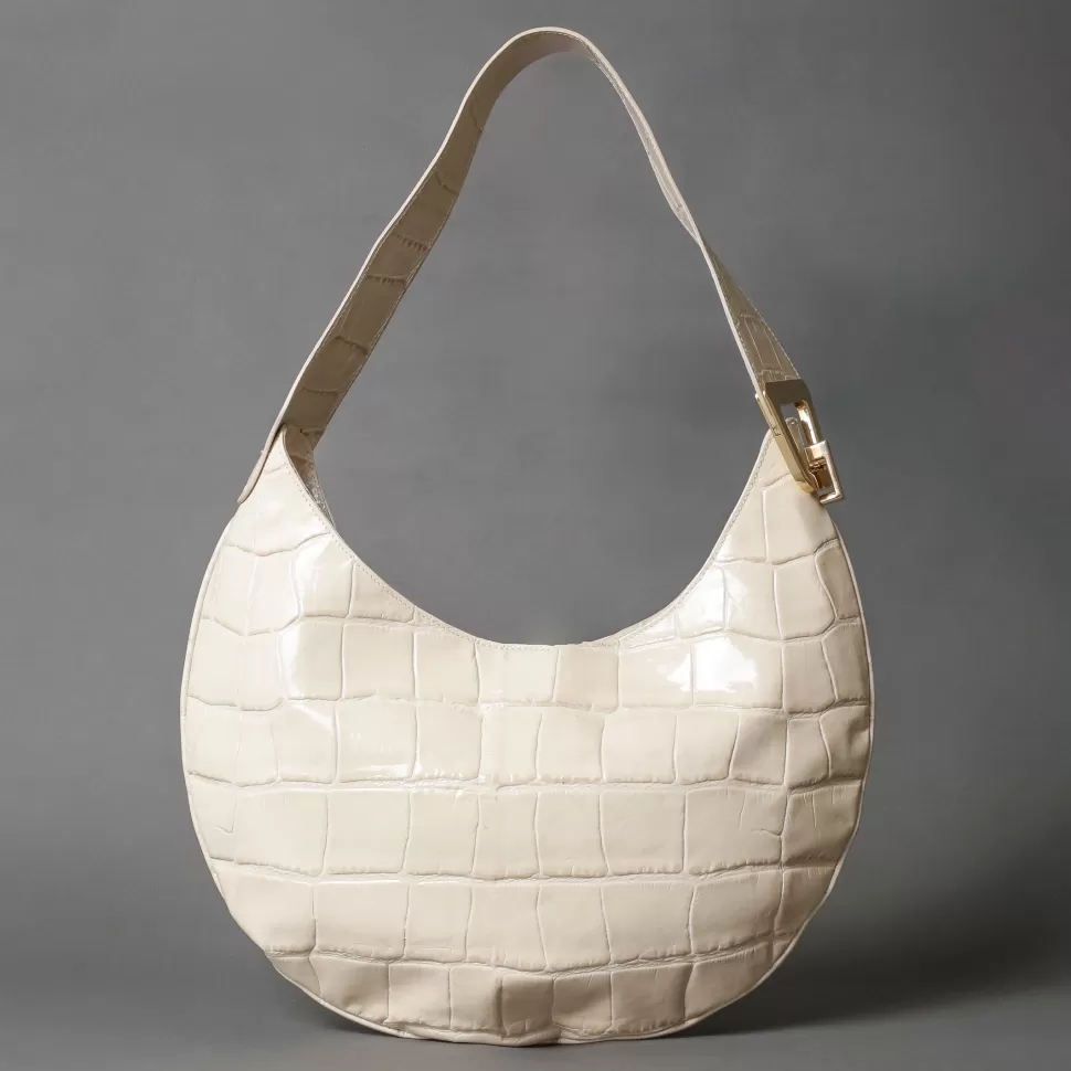 N.D.B Bags Ines Croc Off White New